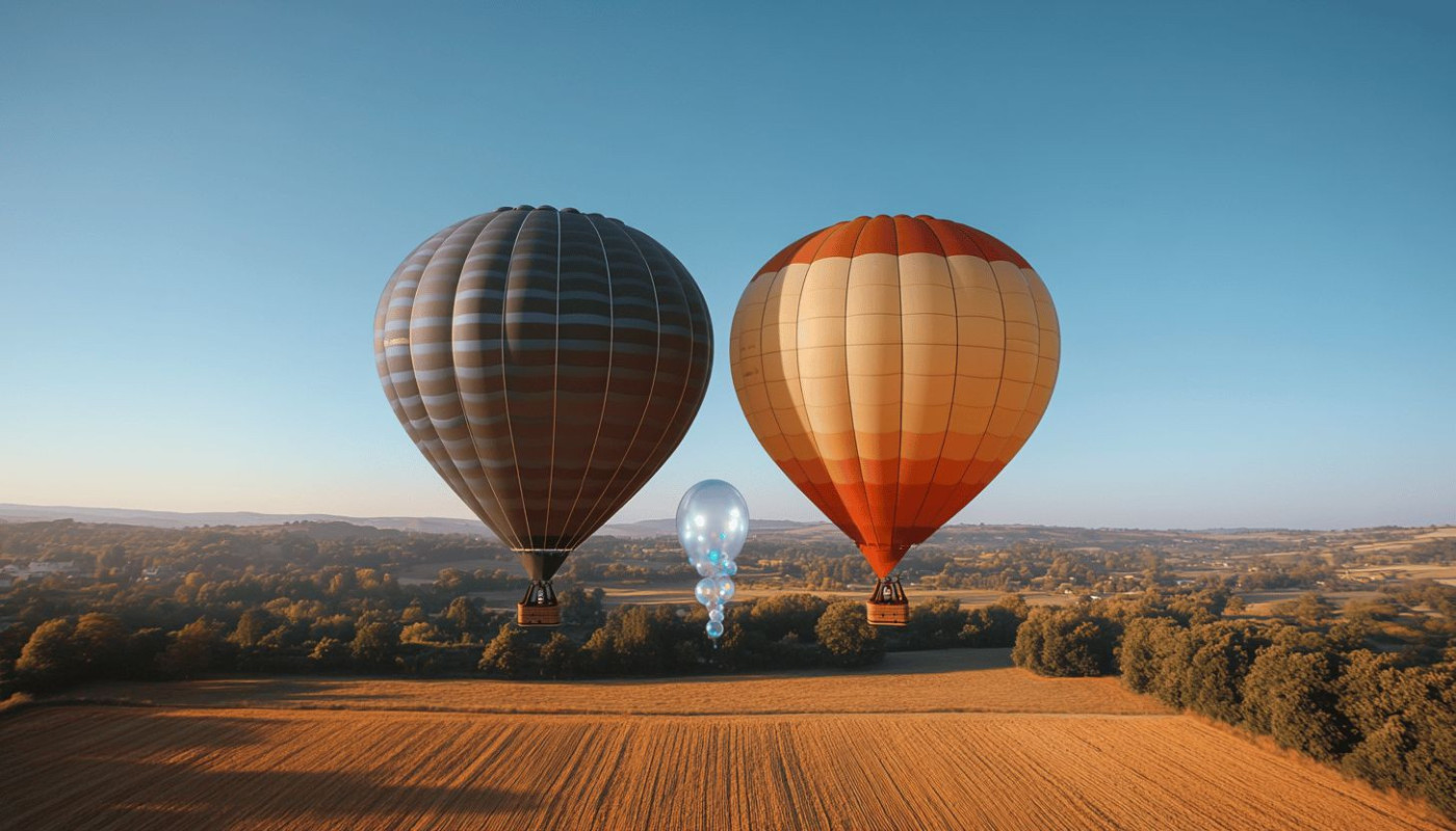 Comment choisir entre montgolfière à hélium et à air pulsé pour votre publicité